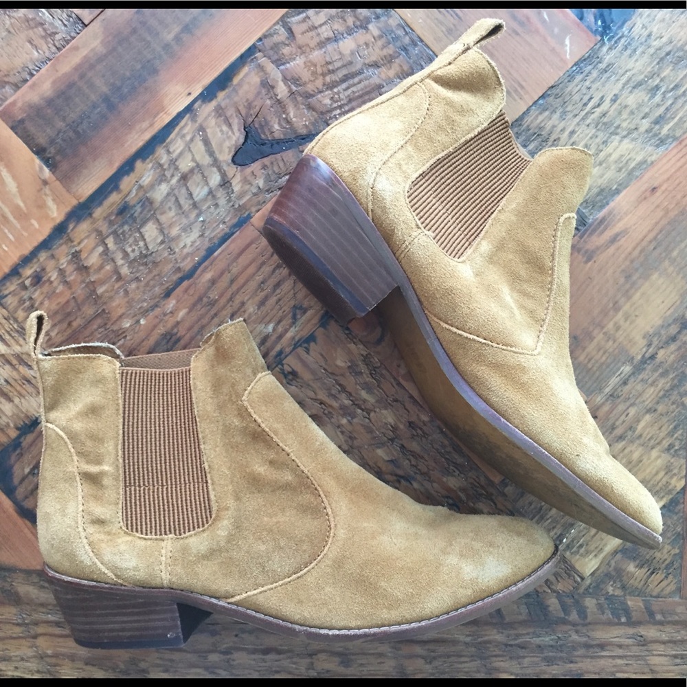 Chelsea genuine leather light brown boots